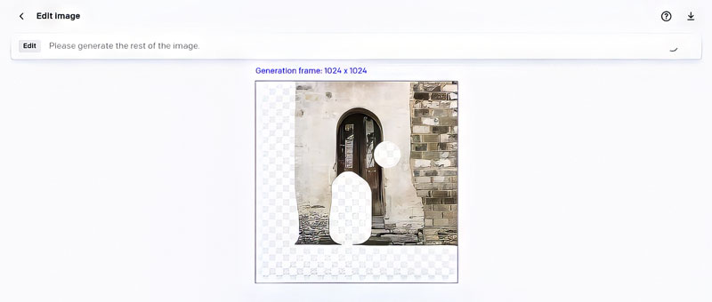 erase part of image with ai art generator