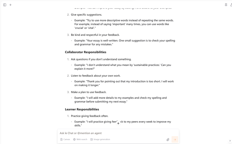 Examples from Mistral