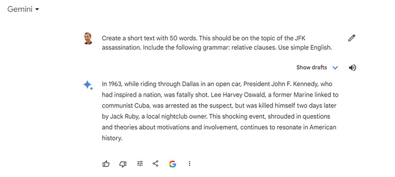 Personalized Dictation from Google Gemini