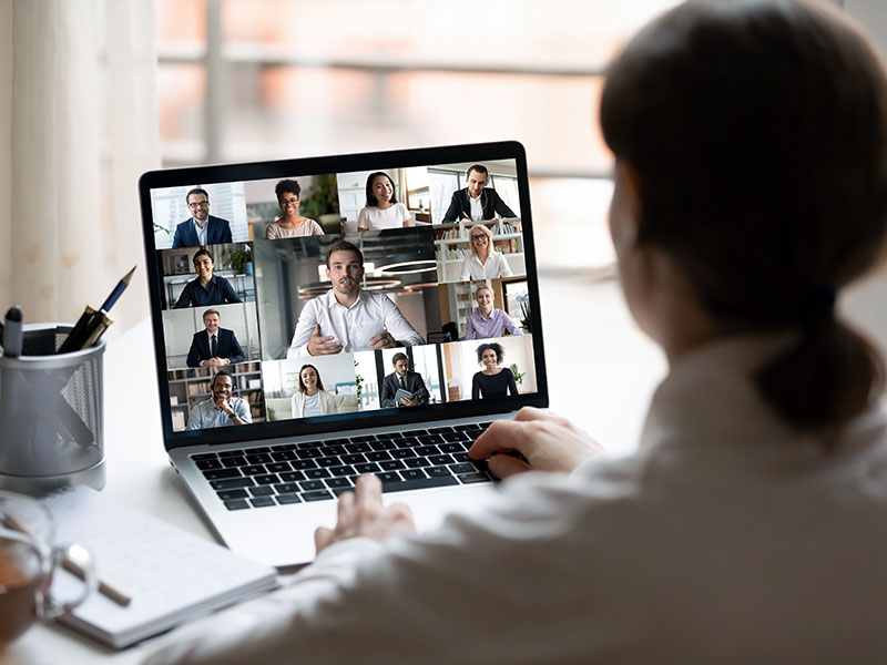 Teacher participating in a group workshop online with English for Asia